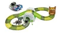 Amewi Magic Traxx Bahn Dino-Park Mega Set mit Tunnel - Themenwelt: Neutral - Fahrzeugtyp: Offroader - Altersempfehlung ab: 6 Jahren - Sandkastentauglich: Nein