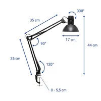 MAUL 8230590 lampada da tavolo E27 Nero