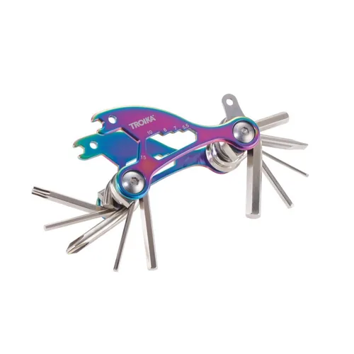 TROIKA BTL15/MC Multi-Tool-Zange Taschengröße 18 Werkzeug Mehrfarbig