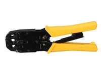 Velleman Crimpzange VTM468PN Pro - Montageart: Crimpzange RJ45 (Litze) - Crimpzange RJ10 (Litze) - Crimpzange RJ11 (Litze) - Crimpzange RJ12 (Litze) - Für Stecker: RJ45 (8 Pol) 8P2C - 8P4C - 8P6C - 8P8C - RJ12 (6 Pol) 6P6C - RJ10 (4 Pol) 4P2C - 4P4C - RJ1