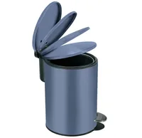 Kleine Wolke Treteimer Silence 3 l, Mare - Fassungsvermögen: 3 l - Anzahl Behälter: 1 - Detailfarbe: Dunkelblau - Form: Rund - Material: Metall