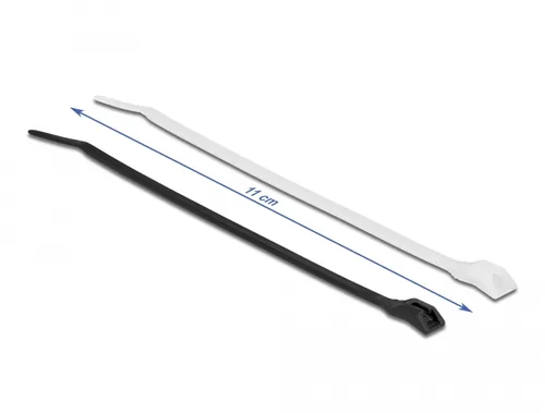DeLOCK Cable tie with flat head L 110 x W 2.5 mm 100 pieces