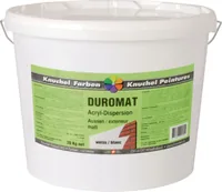 Knuchel Aussendispersion Duromat-Mix 1 l Transparent - Anwendung: Aussenbereich - Produkttyp: Aussendispersion - Glanzgrad: Matt - Wetterbeständigkeit: Ja - Fertigmischung: Nein - Reichweite: 0