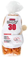 Trendcompany Pasta 30. Geburtstag - Nährwertangabe pro: 100 g - Energiegehalt (in kj): 1450 KJ - Energiegehalt (in kcal): 342 Kcal - Fett: 1.5 g - Davon gesättigte Fettsäuren: 0.4 g - Kohlenhydrate: 68 g