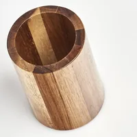 Zeller Present Zahnputzbecher Akazie Braun - Detailfarbe: Braun - Detailmaterial: Holz - Kunststoff - Grundmaterial: Holz - Kunststoff