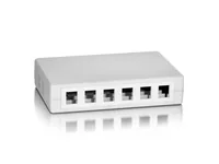 Equip Aufputzdose 12-Port Keystone weiß Polybeutel