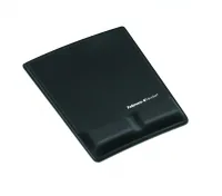 Fellowes Workplace Ergonomische Mausmatte Health-V Schwarz Schwarz - Tiefe: 250 mm - Breite: 209 mm - Detailfarbe: Schwarz - Form: Eckig - Höhe: 22.2 mm - Handgelenkauflage: Ja
