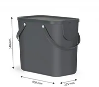 Rotho Albula 25 L Rectangular Anthracite