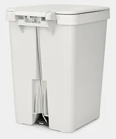 Brabantia Recyclingbehälter StepUp 25 l, Hellgrau - Material: Recycling Kunststoff - Fassungsvermögen: 25 l - Anzahl Behälter: 1 - Detailfarbe: Hellgrau - Form: Eckig