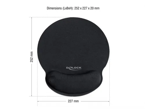 DeLOCK 12559 mouse pad Black