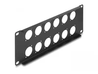 DeLOCK 10″ D-Type Patch Panel 12 port 2U black