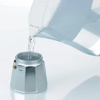 Kela Espressokocher Italia 3 Tassen, Silber - Material: Aluminium - Kompatible Kochfelder: Elektro - Gas - Glaskeramik - Detailfarbe: Silber - Betriebsart: Manueller Betrieb - Anzahl Tassen: 3 ×