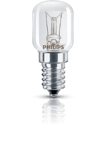 Philips Professional Lampe Backofen 25W E14 230-240 V T25 CL OV 1CT - Gesamtleistung: 25 W - Energieeffizienzklasse EnEV 2020: G - Lampensockel: E14 - Farbtemperatur Kelvin: 2700 K - Dimmbar: dimmbar - Leuchtmittel Technologie: Backofenlampe