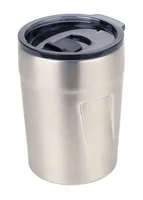 TROIKA Thermobecher ESPRESSO DOPPIO silberfarben