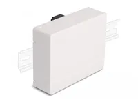 LWL Anschlussdose für Hutschiene 4 x SC Simplex oder LC Duplex weiß