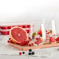 Lékué Eiswürfelform Rot - Produkttyp: Eiswürfelbox - Eiswürfelform - Eiswürfelform: Eckig - Materialtyp: Kunststoff - Material: Kunststoff - Detailfarbe: Rot - Anzahl Eiswürfel: 14
