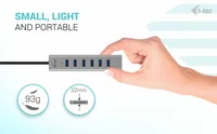I-TEC USB-C - Charging - Metal - HUB - 7 Port - without power adapter