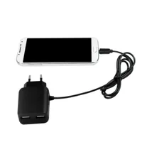 LogiLink USB SteckdosenadapterMicro-USB-Kabel 2 x USB Port