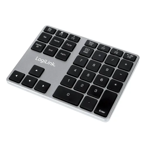 Logilink Keypad Bluetooth, mit 35 Tasten, ALU, Space grau