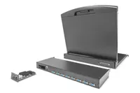 Digitus DS-72213 commutateur écran, clavier et souris Grille de montage Noir