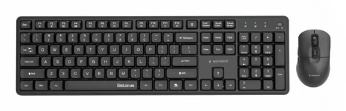 Gembird Silent key Pro Business wireless desktop set, black, US layout