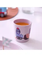 Koziol Kindertrinkbecher CONNECT S TRUCKS purple grey 190 ml - Art: Kindertrinkbecher - Materialtyp: Biokunststoff - Material: Biozirkulärer Kunststoff - Eigenschaften: Aus recyceltem Material - Detailfarbe: Hellgrau - Spülmaschinenfest: Ja