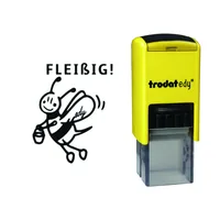 Trodat Motivstempel Edy Fix Biene, Gelb - Nachhaltigkeit: Nicht angegeben - Anzahl Zeilen: 1 × - Motiv: Biene - Detailfarbe: Gelb - Schwarz