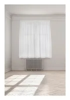 Casa Leon Tagvorhang mit Faltenband Wiola, 140 cm x 175 cm, Weiss - Breite: 140 cm - Höhe: 175 cm - Nachhaltigkeit: Nicht angegeben - Aufhängung: Clic Gleiter - Vorhangtyp: Vorhang mit Faltenband - Motiv: Ohne Motiv