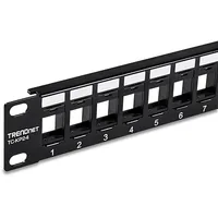 TRENDnet Patchpanel 24-Port Blank Cat6 1U 19"" rackmount