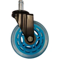 LC-Power Gaming Stuhlrollen 5er Set Hellblau - Detailfarbe: Hellblau