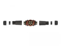 DeLOCK Cable connector T-shape for outdoor 5 pin, IP68 waterproof, screwable, cable diameter 4.5 - 7.5 mm black