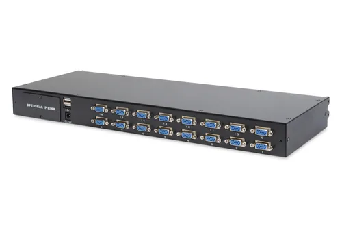 Digitus DS-72211-3GE console a rack 48,3 cm (19") 1366 x 768 Pixel Nero 1U