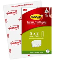 Command Montagekleber S 1.8 kg, Weiss, 8 Set - Geeignete Oberflächen: Fliesen - Holz - Universal - Metall - Packungsgrösse: 4 Stück - Detailfarbe: Weiss - Art: Klebeband