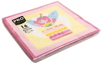 PRO nappe Papierservietten Fee 33 cm x 33 cm, 16 Stück - Material: Papier - Grösse: 33 cm x 33 cm - Eigenschaften: Keine Eigenschaft - Anzahl Lagen: 3 - Motiv: Geburtstag - Produkttyp: Papierservietten