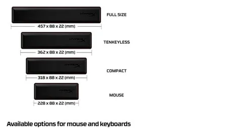 HyperX Wrist Rest - Keyboard - Compact 60% 65%