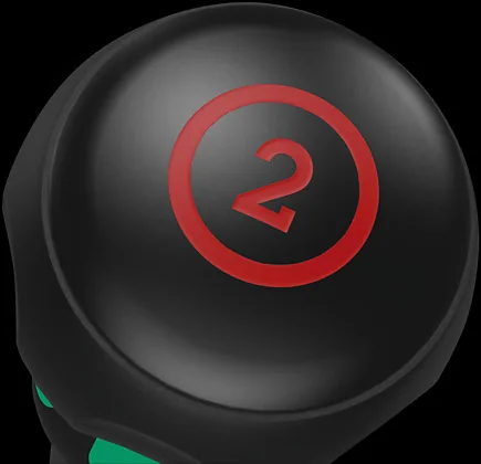 Wera 1850 PH Kraftform Ball-Grip Schraubendreher PH 1x80