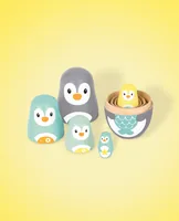 Spielba Holzspielwaren Matrjoschka Pinguin - Altersempfehlung ab: 3 Jahren - Material: FSC®-Holz - Eigenschaften: Zertifikat - Zertifikate: FSC - Detailfarbe: Grau - Mehrfarbig