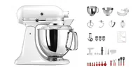 KitchenAid Küchenmaschine Artisan KSM200 Weiss - Funktionen: Kneten - Rühren - Schlagen - Detailfarbe: Weiss - Gerätetyp: Küchenmaschine - Leistungsaufnahme Betrieb: 300 W - Timerfunktion: Nein - Display vorhanden: Nein