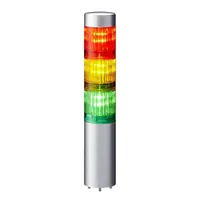 PATLITE Signalsäule LR4-302WJNU-RYG verkabelt LED silber