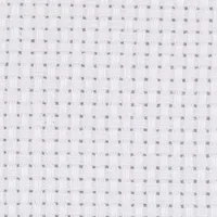 Creativ Company Aida-Stoff 50 x 50 cm 43 Kästchen pro 10 cm - Detailfarbe: Weiss - Produktart: Aida-Stoff