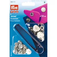 Prym Druckknöpfe Jersey Kappe 12 mm, 6 Stück - Detailfarbe: Perlmutt