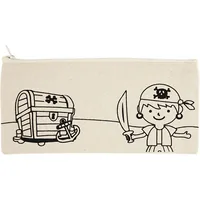 Creativ Company Etui Piraten 21 x 9 cm - Breite: 21 cm - Höhe: 9 cm - Tiefe: 0.5 cm - Gefüllt: Nein - Etui-Art: Accessoires-Tasche - Material: Baumwolle