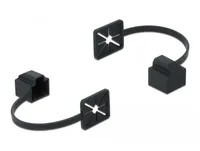 DeLOCK Dust Cover for RJ45 plug with mounting clip black