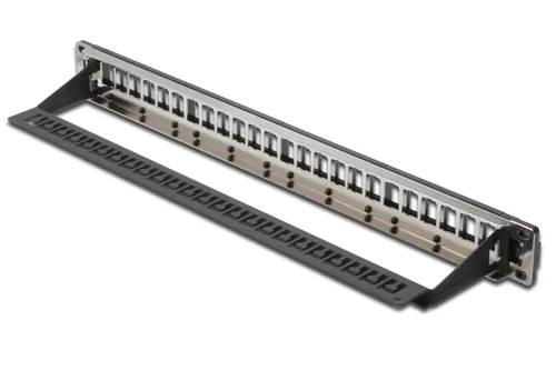 MODULAR PATCH PANEL SHIELDED 24-PORT COLOR BLACK
