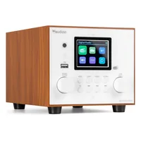 Audizio DAB+ Radio Vieste Weiss - Radio Tuner: FM - DAB+ - Stromversorgung: Netzbetrieb - Detailfarbe: Weiss - Ausstattung: Sleep-Timer - Display - Weckfunktion - Schlummerfunktion - Fernbedienung - Senderspeicher - Typ: Tischradio