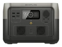 EcoFlow Power Station RIVER 2 Max 512 Wh - Akkutyp: Lithium Eisen Phosphate (LiFePo4) - Kapazität Wattstunden: 512 Wh - Wireless Charger: Nein - Solarpanel: Optional