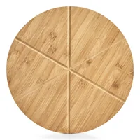 Zeller Present Pizza-Set Bamboo 2-teilig 32 cm  x 32 cm - Material: Holz - Breite: 32 cm - Detailfarbe: Braun - Griffe: Nein - Nachhaltigkeit: Nicht angegeben - Länge: 32 cm