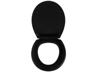 COCON Toilettensitz Duroplast mit Absenkautomatik Schwarz matt - Breite: 37.2 cm - Länge: 44.6 cm - Detailfarbe: Schwarz