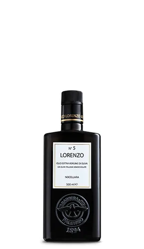 Barbera Olivenöl Extra Vergine Lorenzo 5 500 ml - Produkttyp: Olivenöl - Nährwertangabe pro: 100 ml - Energiegehalt (in kj): 3400 KJ - Energiegehalt (in kcal): 828 Kcal - Fett: 92 g - Davon gesättigte Fettsäuren: 13 g