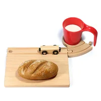 Neue Freunde 125020 tableware set 4 pc(s) Wood fibre Red, Wood